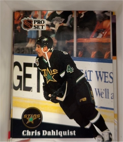 1991-92 Pro Set #408 Chris Dahlquist — front