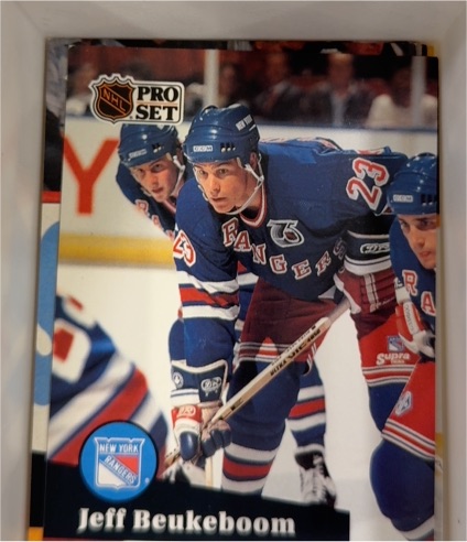 1991-92 Pro Set #444 Jeff Beukeboom — front