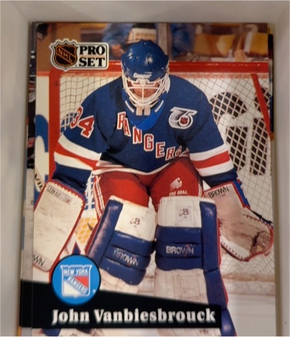 1991-92 Pro Set #447 John Vanbiesbrouck — front