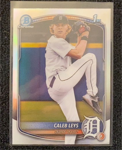 2025 Bowman Draft Chrome #BDC-195 Caleb Leys — front
