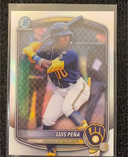 2025 Bowman Chrome #BDC-105 Luis Peña — front