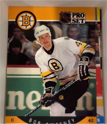 1990-91 Pro Set #15 Bob Sweeney — front