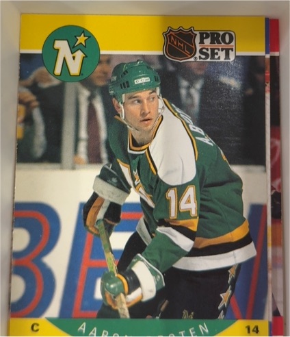 1990-91 Pro Set #131 Aaron Broten Minnesota North Stars — front