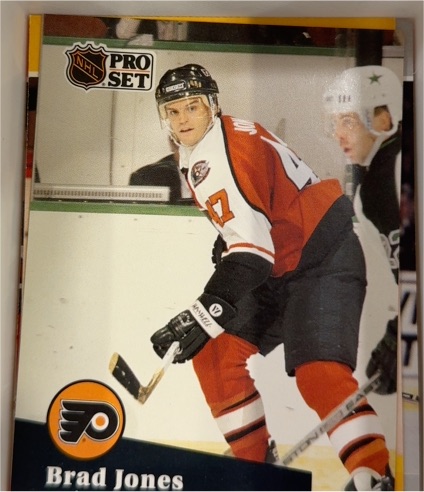 1991-92 Pro Set #456 Brad Jones Rookie Philadelphia Flyers — front