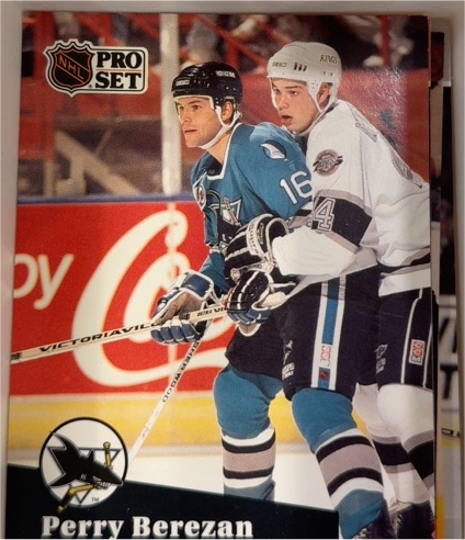 1991-92 Pro Set #487 Perry Berezan — front