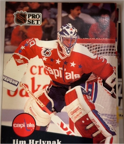 1991-92 Pro Set #509 Jim Hrivnak Washington Capitals — front