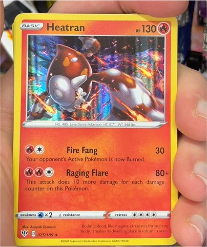 2020 Pokémon Darkness Ablaze #025 Heatran — front