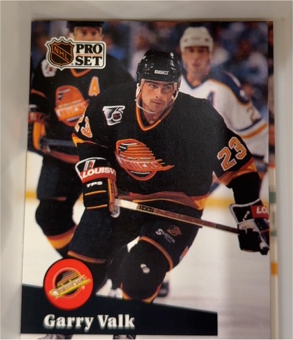 1991-92 Pro Set #499 Garry Valk — front