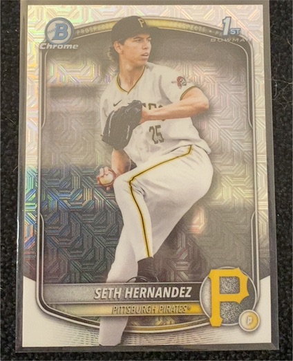 2025 Bowman Draft Chrome #BDC-25 Seth Hernandez — front