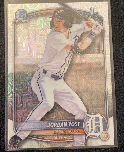 2025 Bowman Chrome Draft #BDC-162 Jordan Yost — front