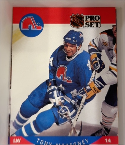 1990-91 Pro Set #254 Tony McKegney — front