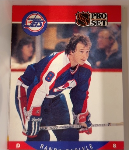 1990-91 Pro Set #325 Randy Carlyle — front