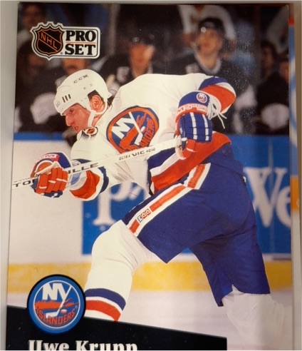 1991-92 Pro Set #436 Uwe Krupp New York Islanders — front