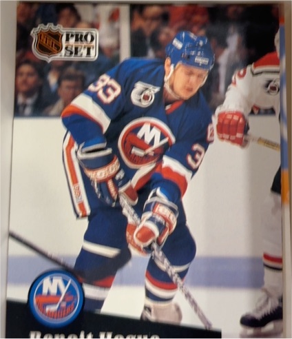 1991-92 Pro Set #435 Benoit Hogue New York Islanders — front