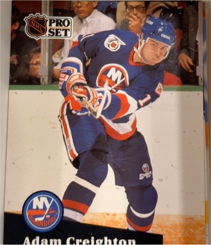 1991-92 Pro Set #437 Adam Creighton — front