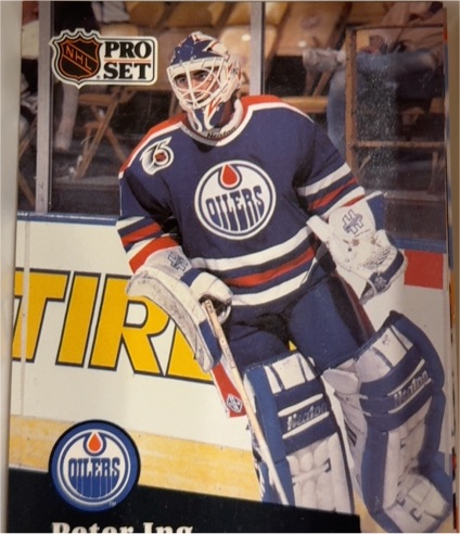 1991-92 Pro Set #388 Peter Ing Edmonton Oilers — front