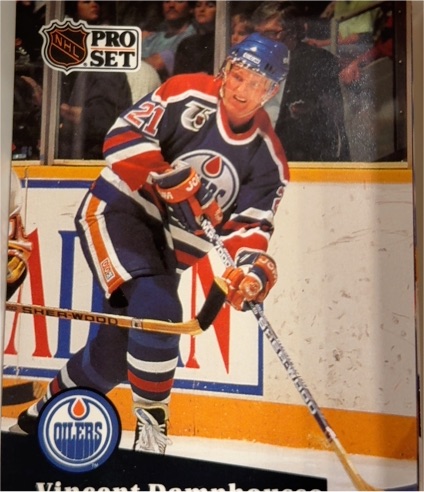 1991-92 Pro Set #381 Vincent Damphousse — front