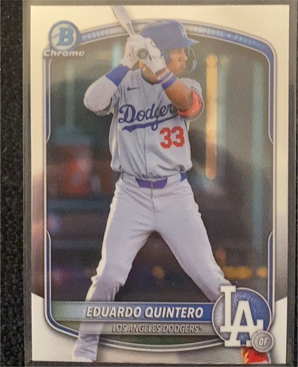 2025 Bowman Draft #BDC-111 Eduardo Quintero — front