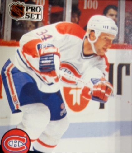 1991-92 Pro Set #418 Donald Dufresne Montreal Canadiens — front