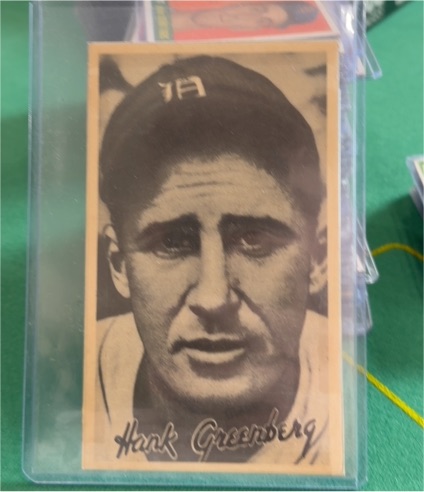 1936 Goudey Wide Pen Premiums R314 Hank Greenberg — front