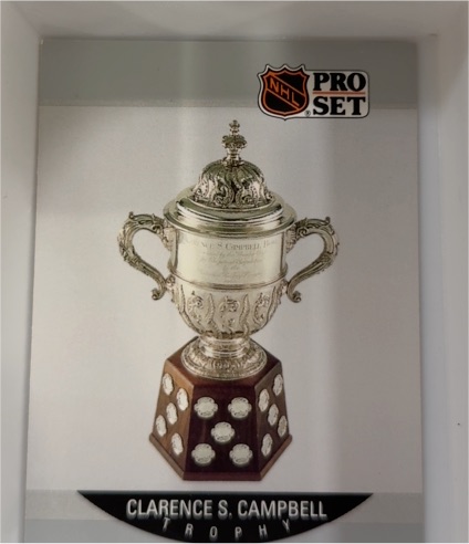 1990-91 Pro Set #392 Clarence S. Campbell Trophy — front