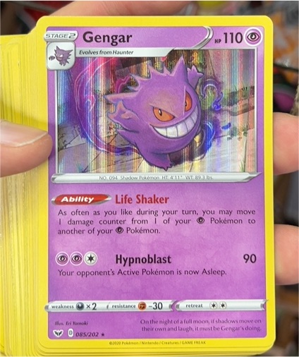 2020 Pokémon Sword & Shield #085 Gengar — front