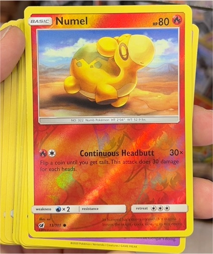 2017 Pokémon Sun & Moon Crimson Invasion #13 Numel — front