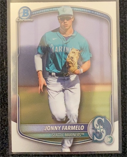 2025 Bowman Draft #BDC-163 Jonny Farmelo Chrome — front