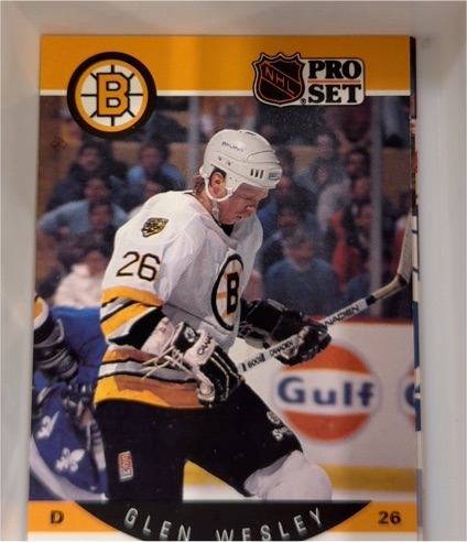 1990-91 Pro Set #16 Glen Wesley — front