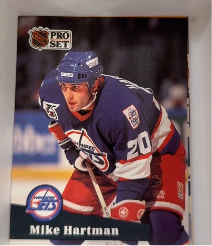 1991-92 Pro Set #519 Mike Hartman — front