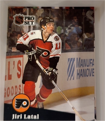 1991-92 Pro Set #454 Jiri Latal Philadelphia Flyers — front