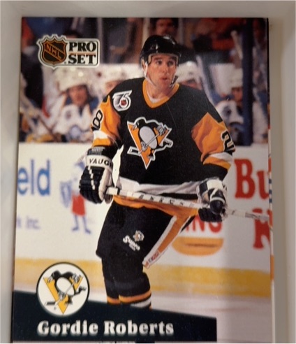 1991-92 Pro Set #458 Gordie Roberts — front
