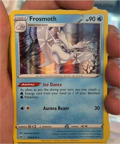 2020 Pokémon Sword & Shield #064 Frosmoth — front