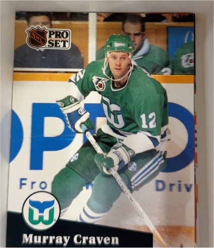 1991-92 Pro Set #393 Murray Craven Hartford Whalers — front