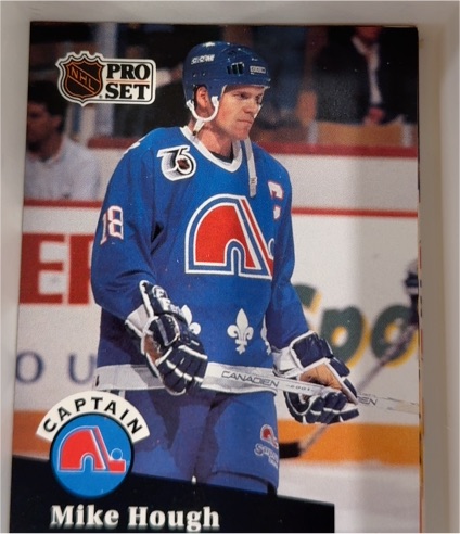 1991-92 Pro Set #582 Mike Hough Quebec Nordiques — front
