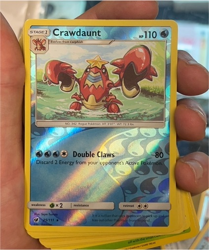 2017 Pokemon Crimson Invasion #25 Crawdaunt — front