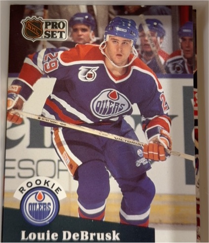 1991-92 Pro Set #535 Louie DeBrusk — front