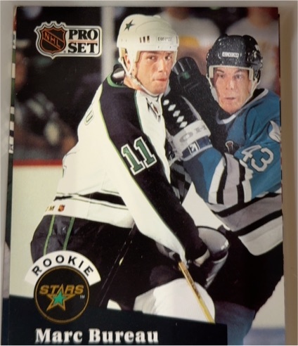 1991-92 Pro Set #544 Marc Bureau Minnesota North Stars — front