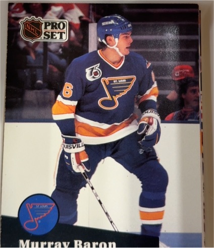 1991-92 Pro Set #472 Murray Baron — front