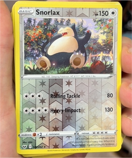 2020 Pokemon Sword & Shield #140 Snorlax — front