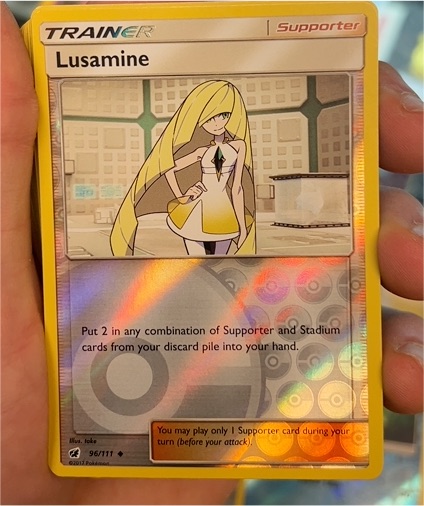 2017 Pokémon Sun & Moon Crimson Invasion #96 Lusamine — front