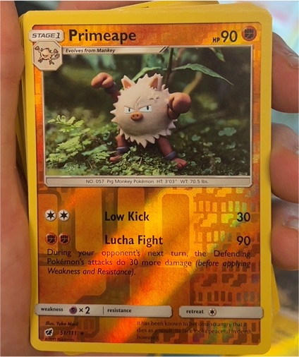2017 Pokémon Sun & Moon Crimson Invasion #51 Primeape — front
