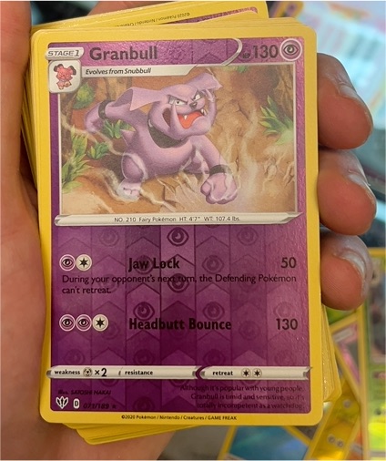2020 Pokémon Darkness Ablaze #071 Granbull — front