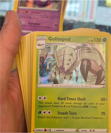 2019 Pokémon Sword & Shield Darkness Ablaze #18 Golisopod — front