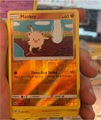 2017 Pokémon Sun & Moon Crimson Invasion #50 Mankey — front