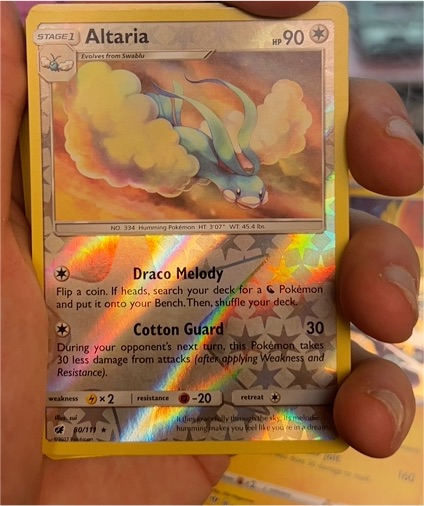 2017 Pokémon SM Crimson Invasion #80 Altaria — front