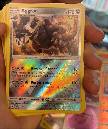 2017 Pokémon Crimson Invasion #67 Aggron — front
