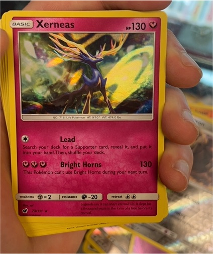 2017 Pokémon SM Crimson Invasion #73 Xerneas — front