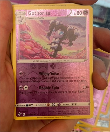 2020 Pokemon Sword & Shield Darkness Ablaze #074 Gothorita — front
