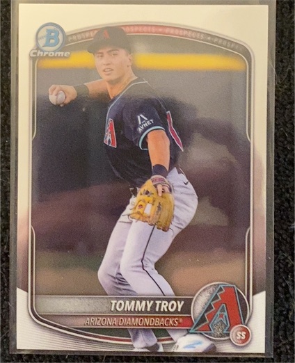 2025 Bowman Draft #BDC-36 Tommy Troy Chrome Refractor — front